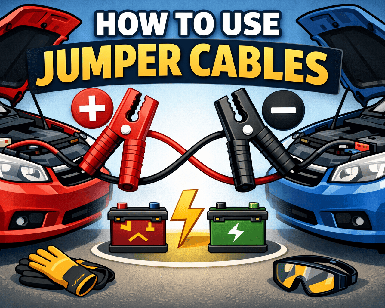How to Use Jumper Cables to Start a Car (Correct Order & Safety Tips)