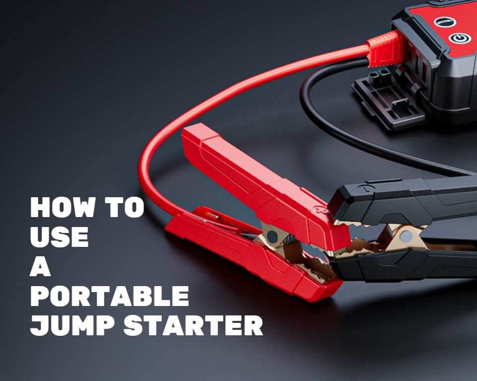 This is a cover image about how to use portable jump starter.