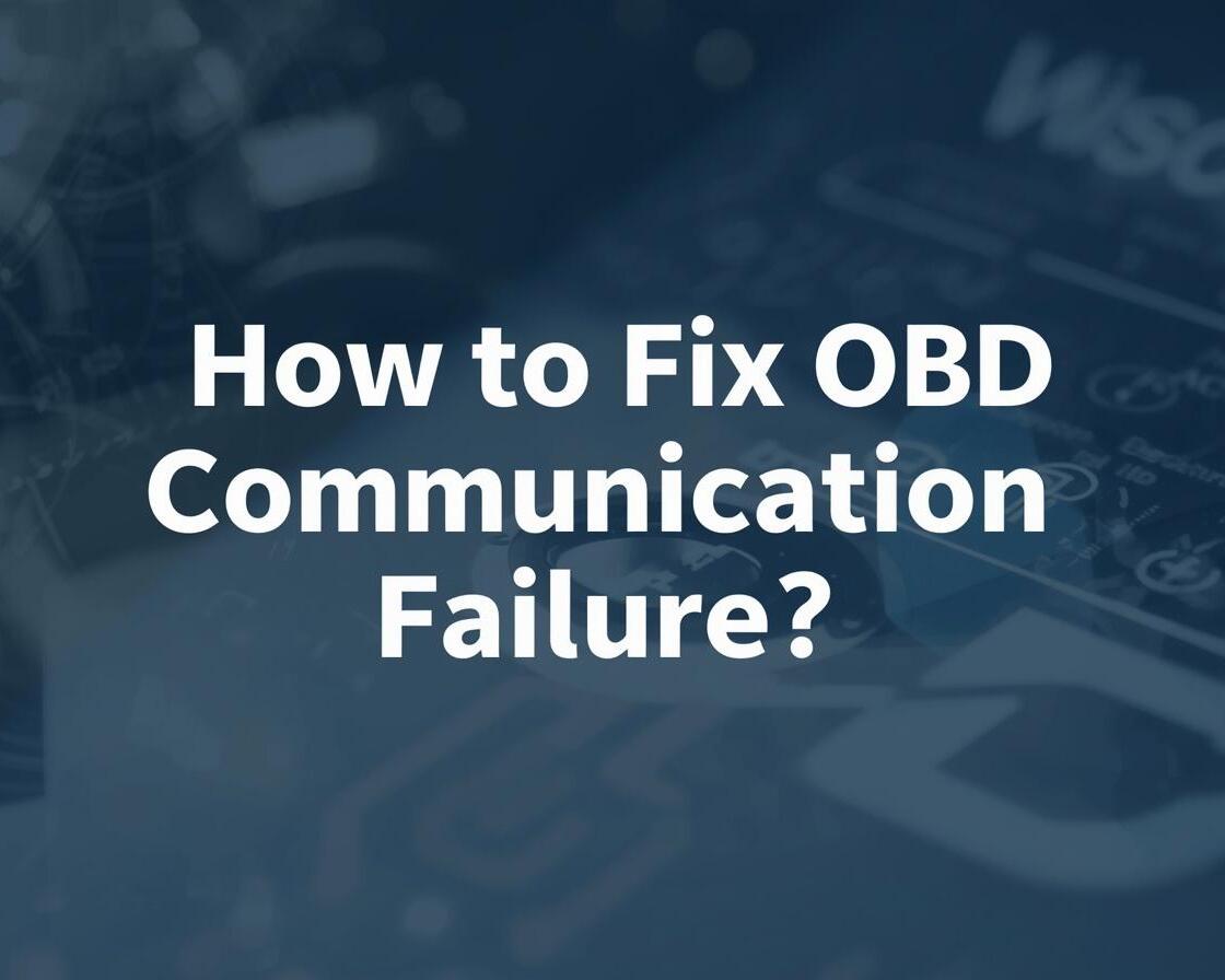This is a cover image about fixing obd communication failure.
