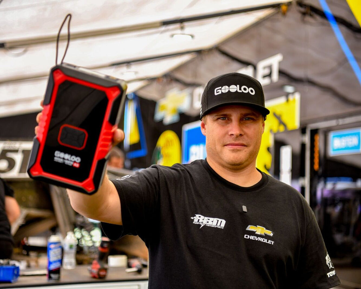 This is a cover image about GOOLOO partnering with Ryan Beat Motorsports.