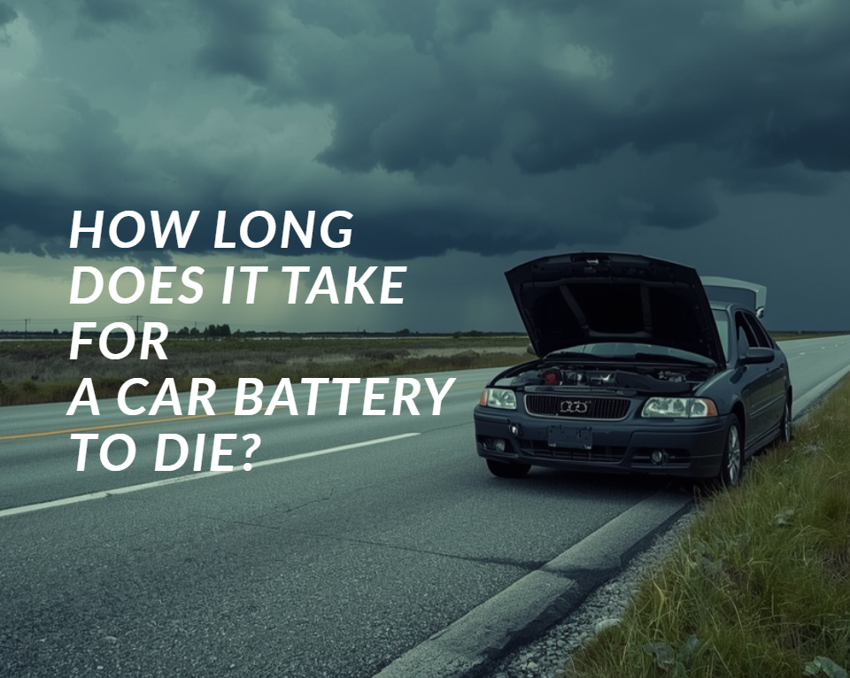 This is a cover image about how long it takes for a car battery to die.
