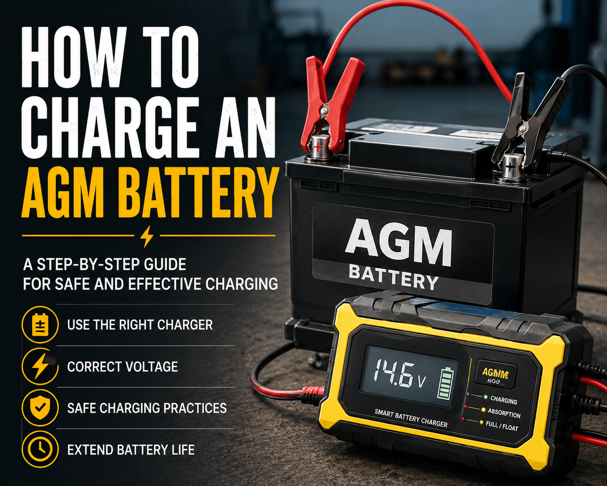 How to Charge an AGM Battery Safely: Step-by-Step Guide for Beginners – GOOLOO