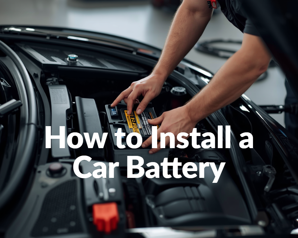 This is a cover image about installing car battery.