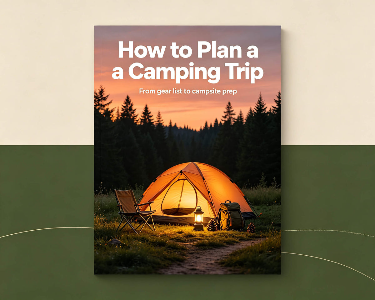 This image shows you how to plan a camping trip.