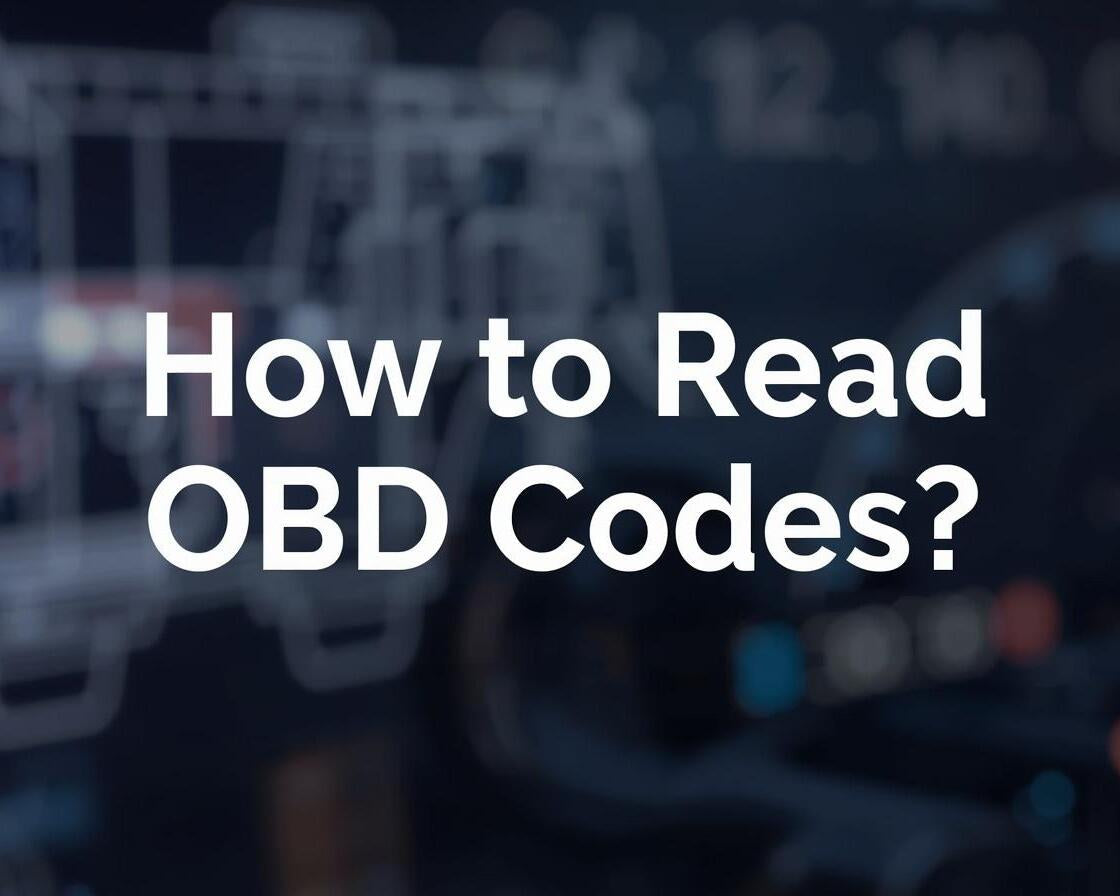 This is a cover image about how to read OBD codes.