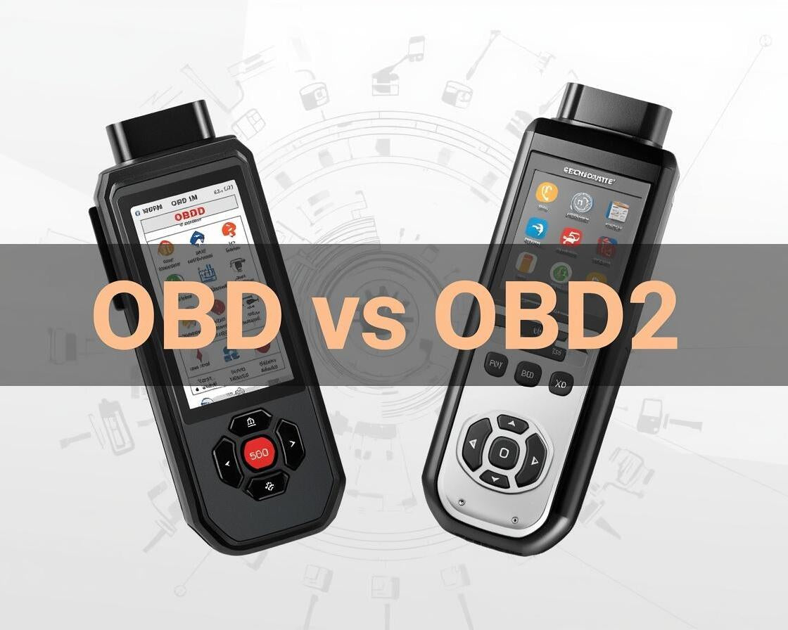 This is a cover image about the difference between obd and obd2.