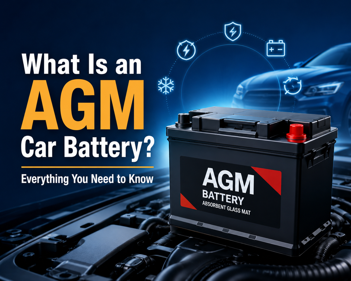 This is a cover image for a guide on what is an AGM car battery