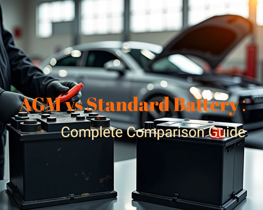 This is a cover image for a guide on what is the difference between agm and standard battery