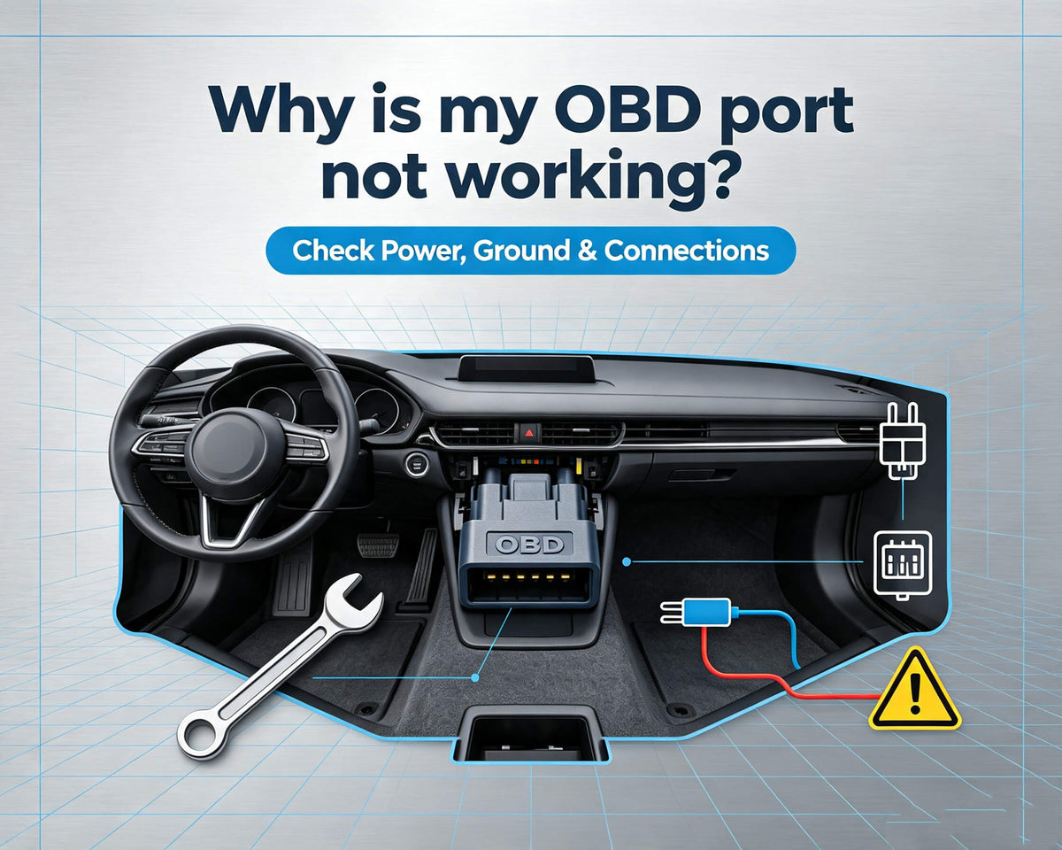 This is a cover image about why my OBD port is not working.