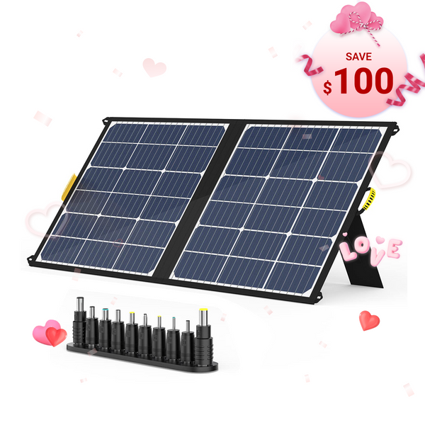 GOOLOO Foldable 100W Solar Panel