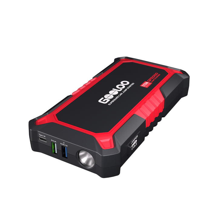 GOOLOO New GP2000 Jump Starter, 12V 2000A Car Jumper Starter(Up to 8.0L  Gas, 6.0L Diesel Engines), SuperSafe Portable Car Battery Charger, Auto  Lithium Jump Box Booster Pack with USB Quick Charge 
