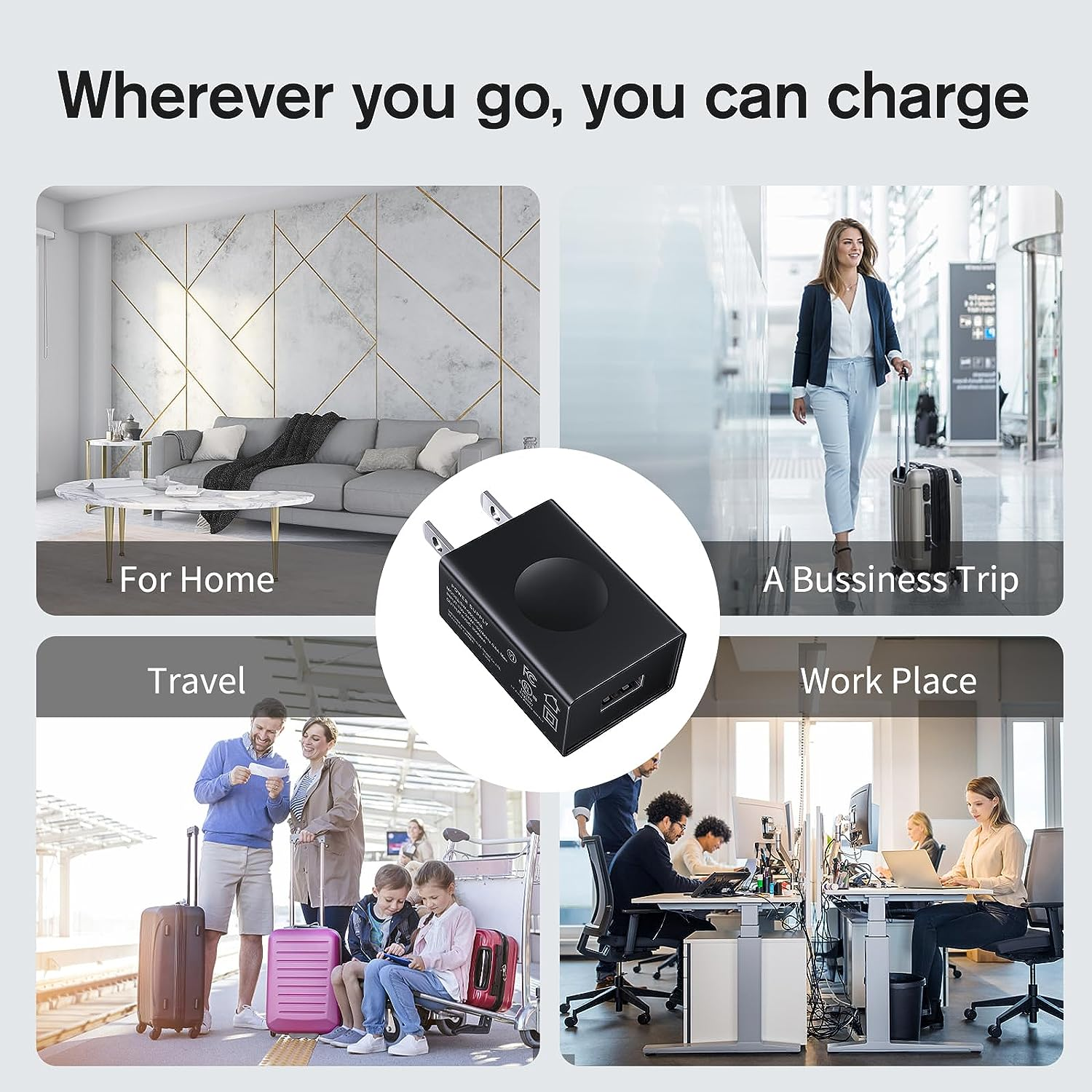 GOOLOO 15W Wall Charger scenes to be used