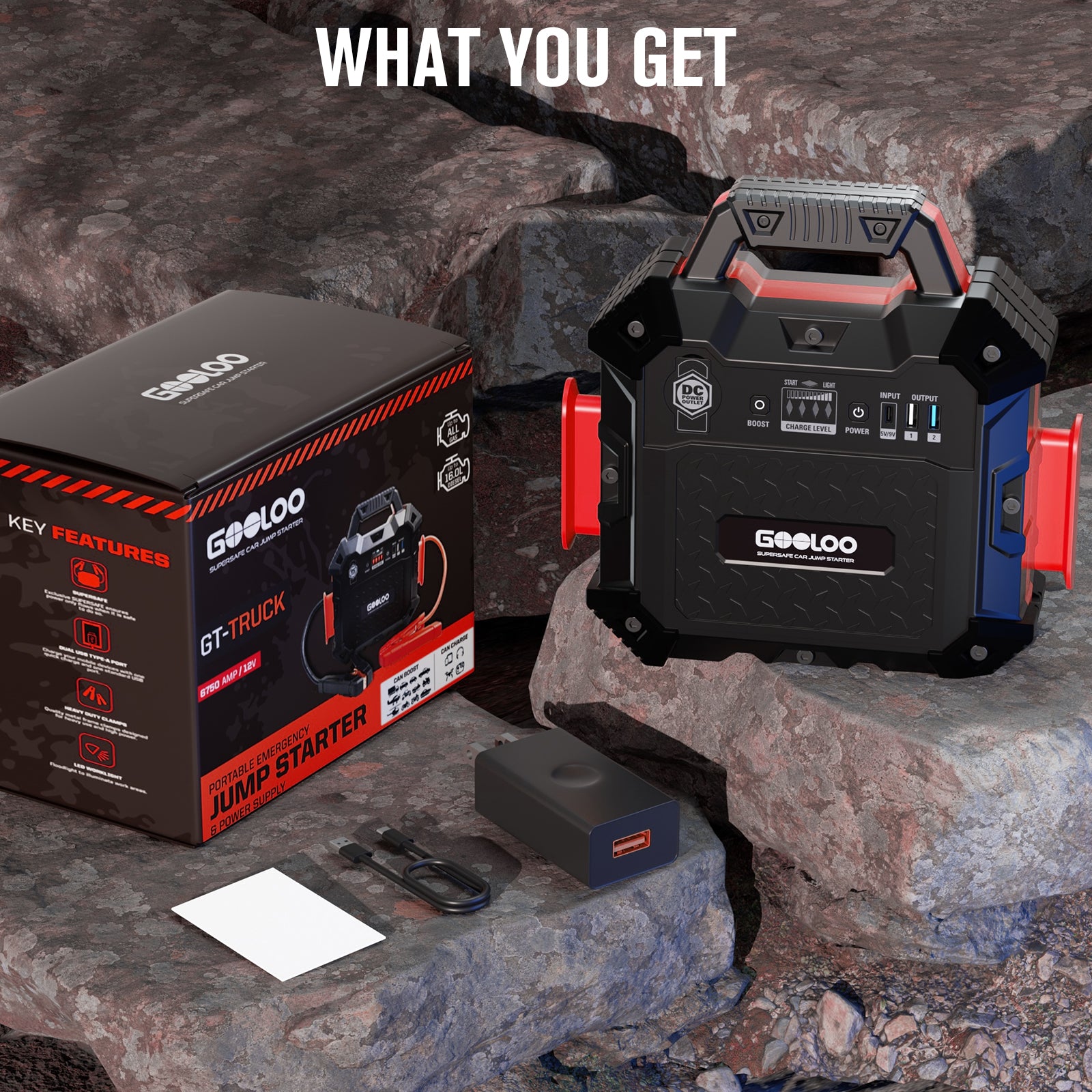 GOOLOO 6750A Jump Starter GT-Truck