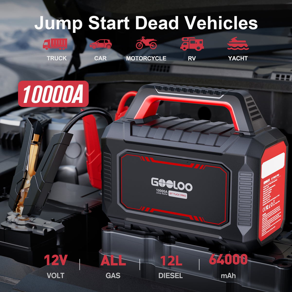 GOOLOO GT TRUCK PRO 10000A Supersafe Jump Starter