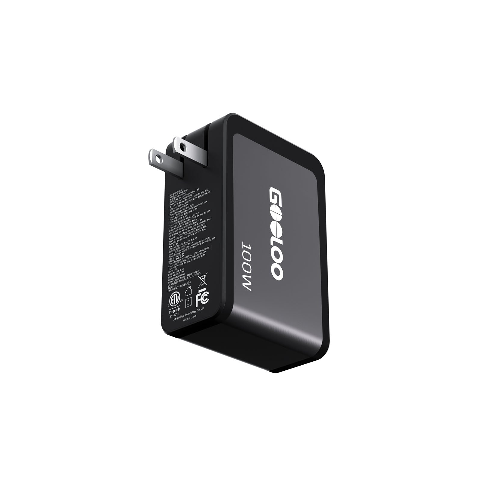 GOOLOO 100W 4-Port Fast Charger