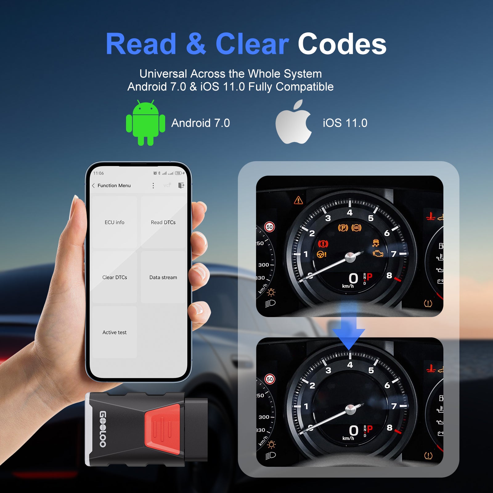 GOOLOO DeepScan DS200 On-Board Diagnostics II Scanner