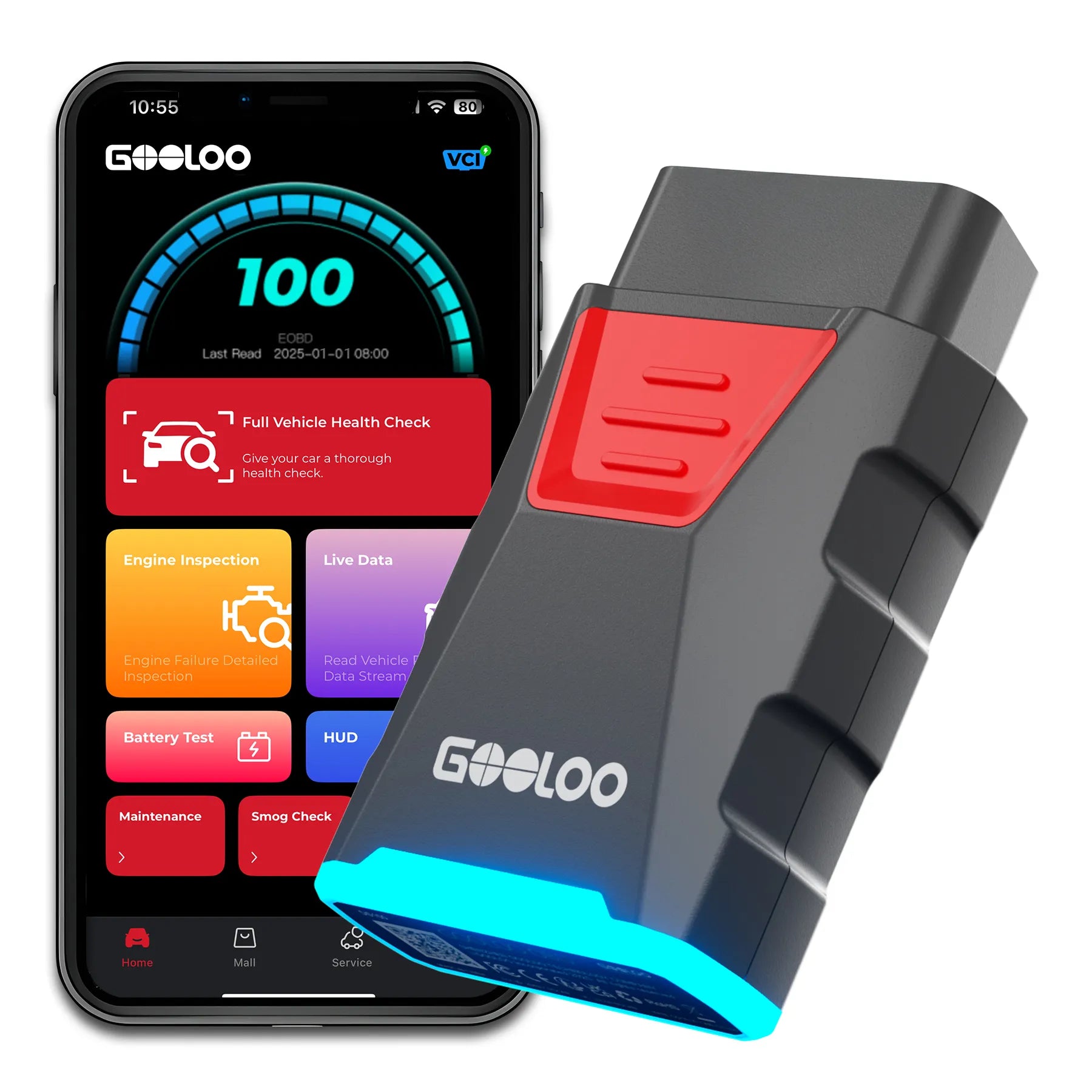 GOOLOO DeepScan DS100 On-Board Diagnostics II Scanner