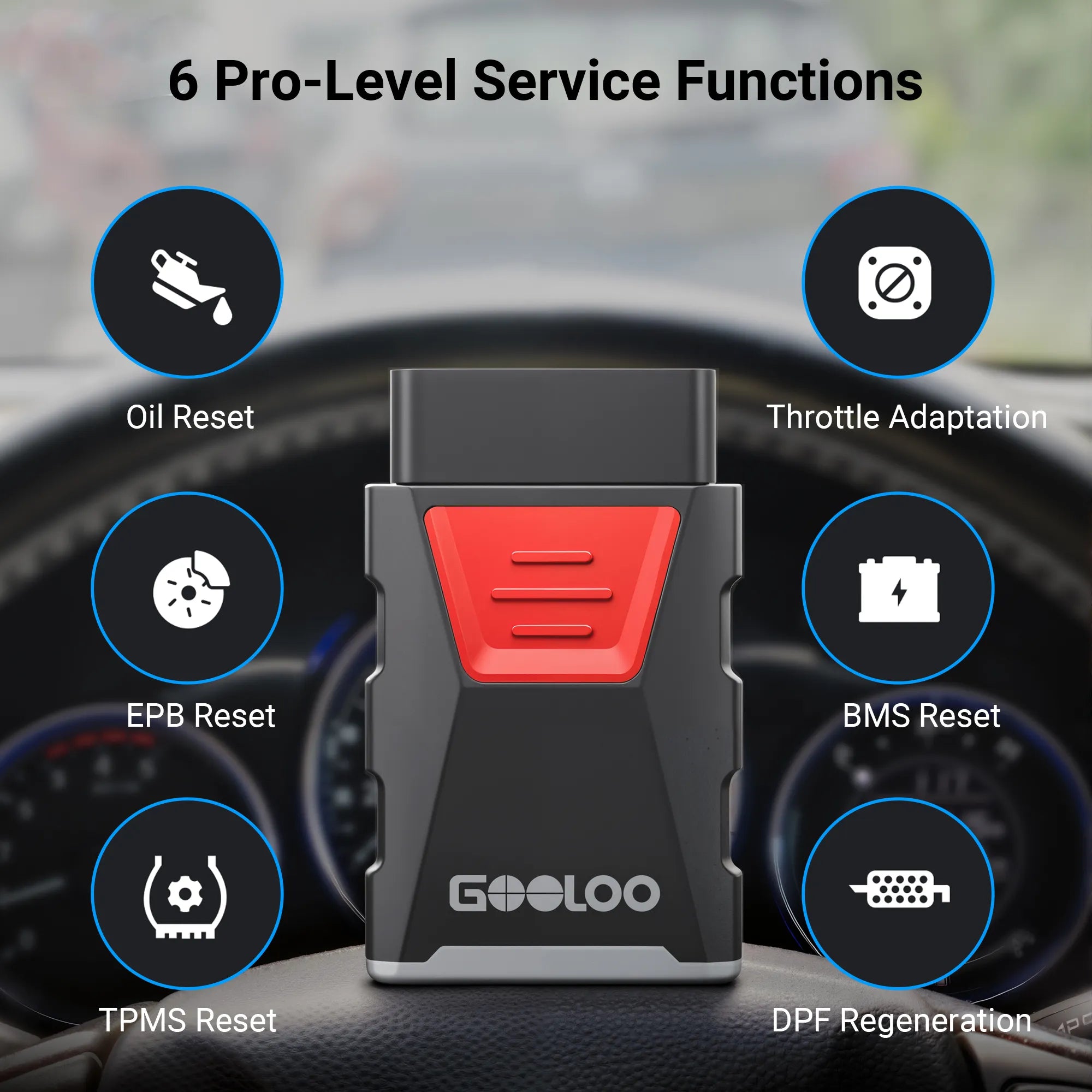GOOLOO DeepScan DS100 On-Board Diagnostics II Scanner
