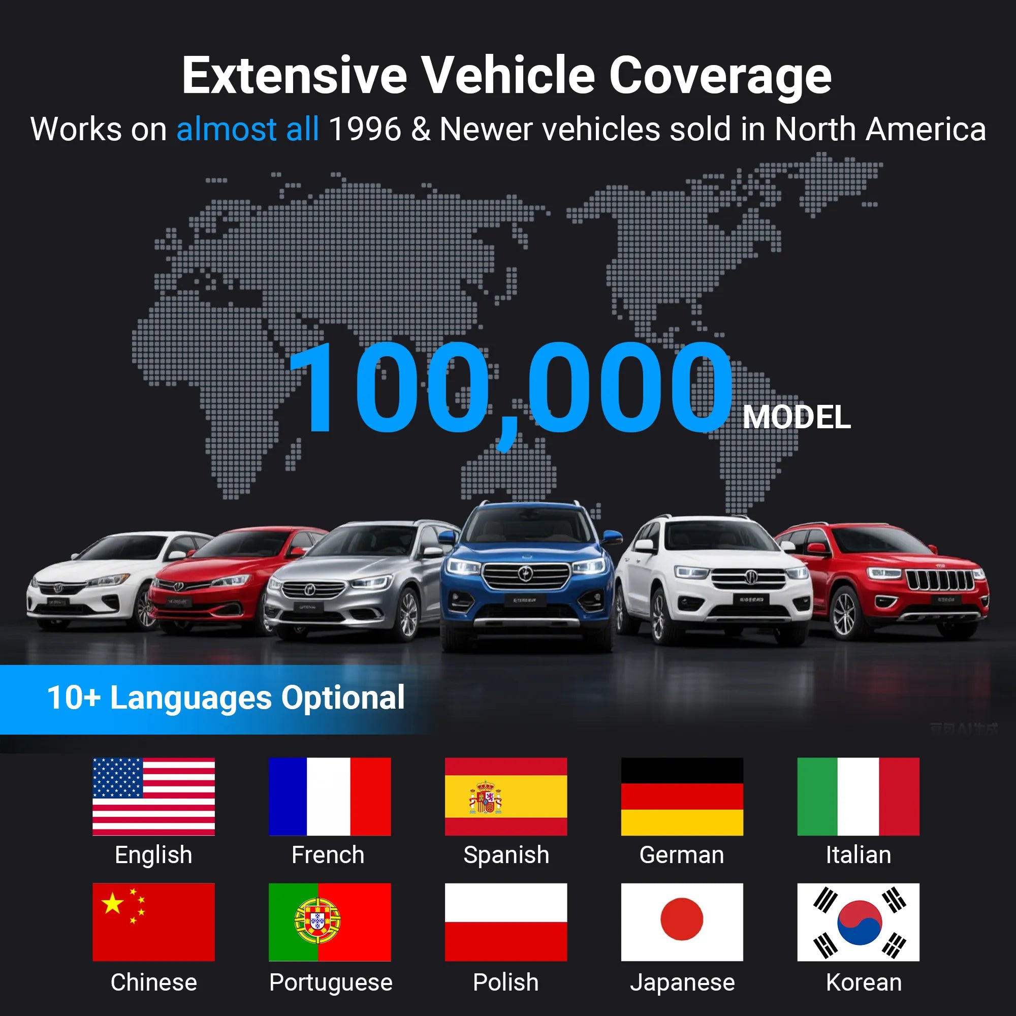 GOOLOO DeepScan DS100 On-Board Diagnostics II Scanner