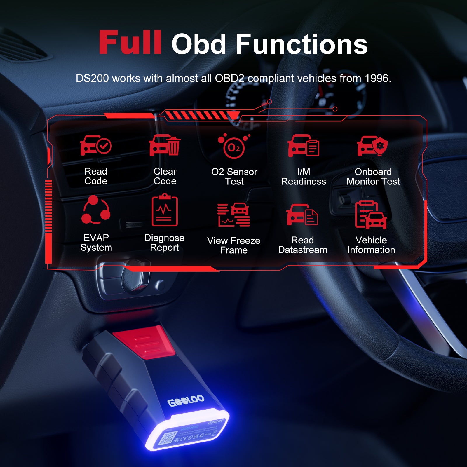 GOOLOO DeepScan DS200 CarCare DIY OBD Scanner
