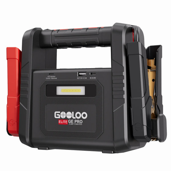 GOOLOO GE PRO 6250A Jump Starter for 12V All Gas & 12L Diesel, Heavy Duty Battery Booster Pack with 10 Protections, USB Charger, 400LM LED for Emergency & Camping