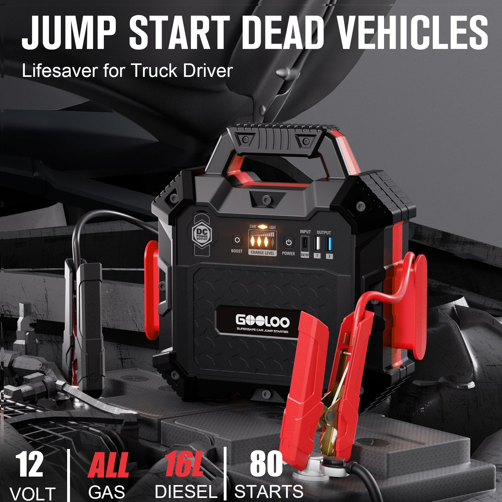 GOOLOO 6750A Jump Starter GT-Truck