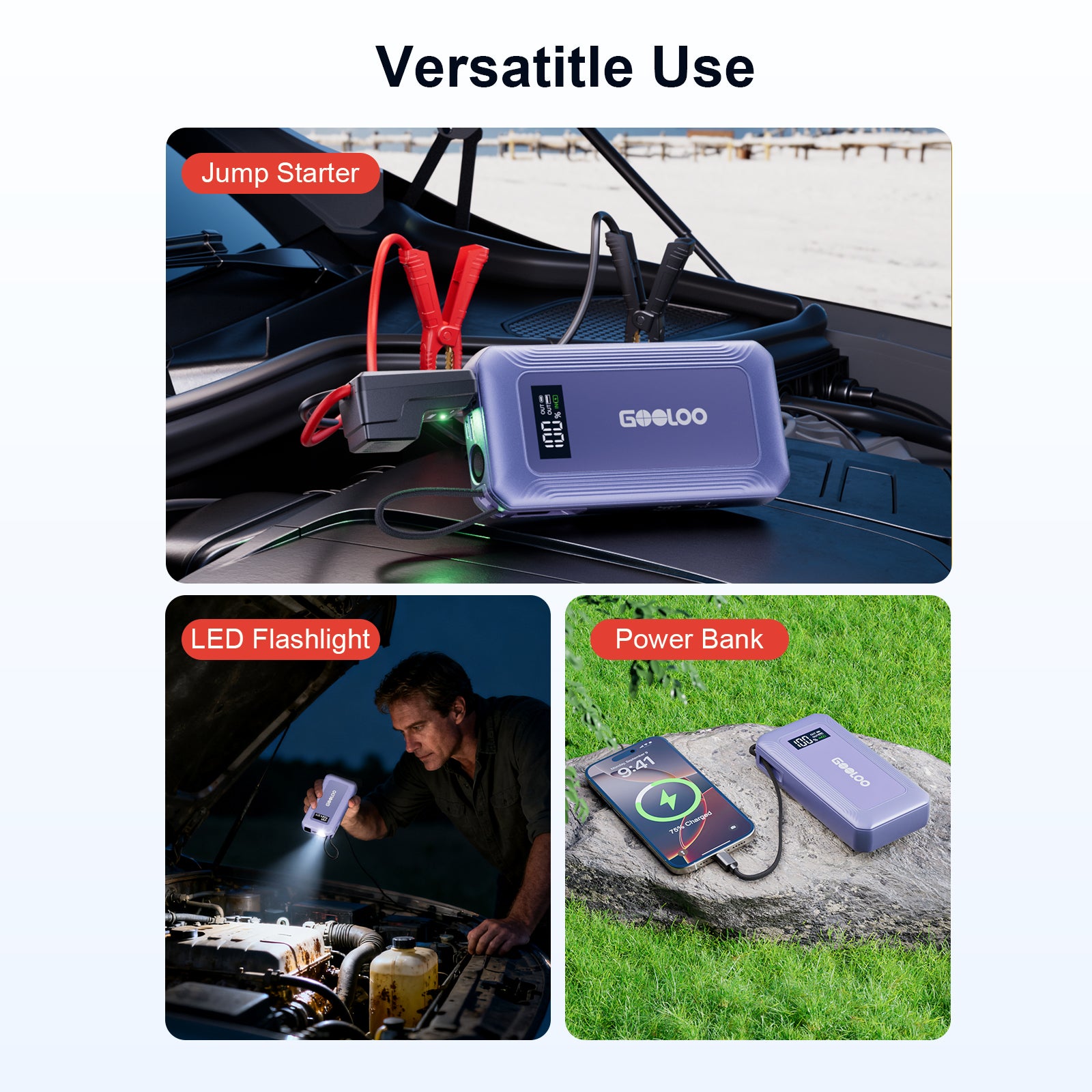 GOOLOO G7 Jump Starter 3000Amp