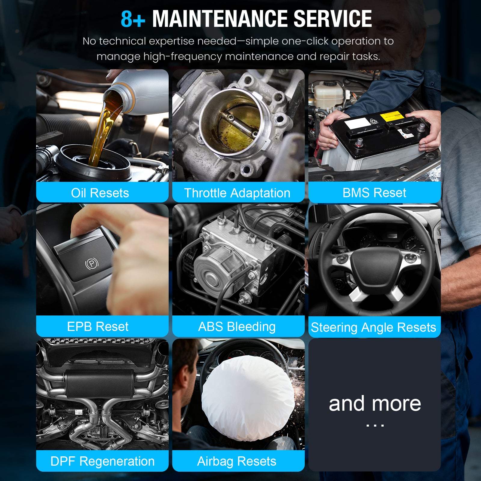 GOOLOO DeepScan DS900 On-Board Diagnostics II Scanner + A3 Jump Starter