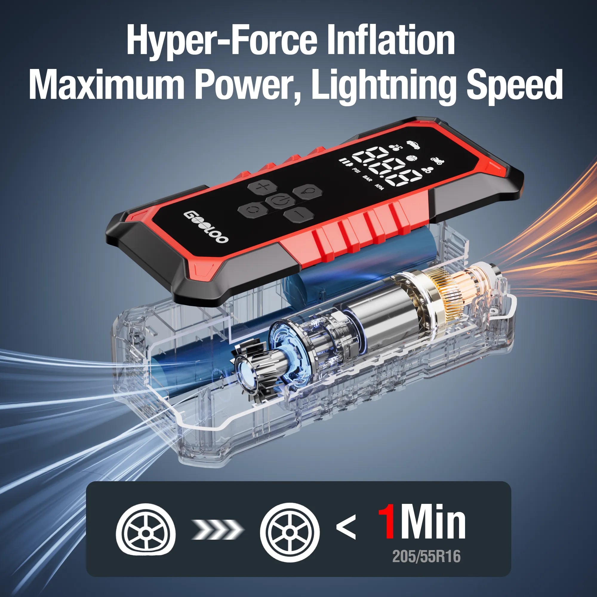 GOOLOO A6 Gear Tire Inflator