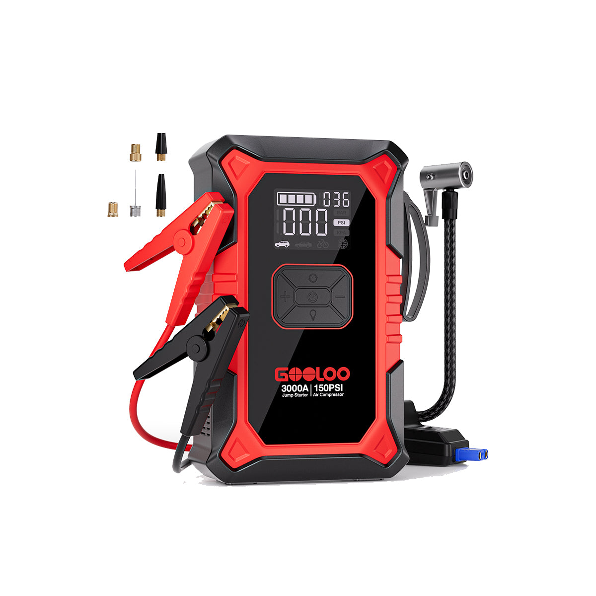 GOOLOO A3 Jump Starter with Air Compressor