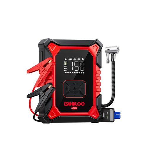GOOLOO A3 Lite 2500A Supersafe Jump Starter with Air Compressor