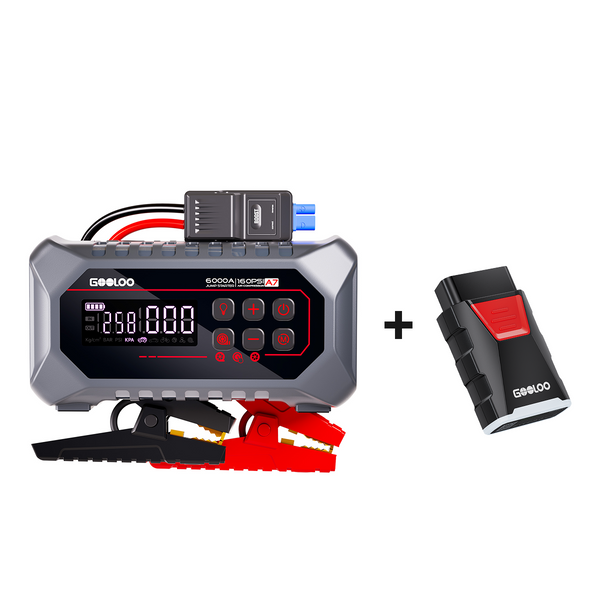 GOOLOO A7 Jump Starter with Air Compressors and Air pump + OBD DS200