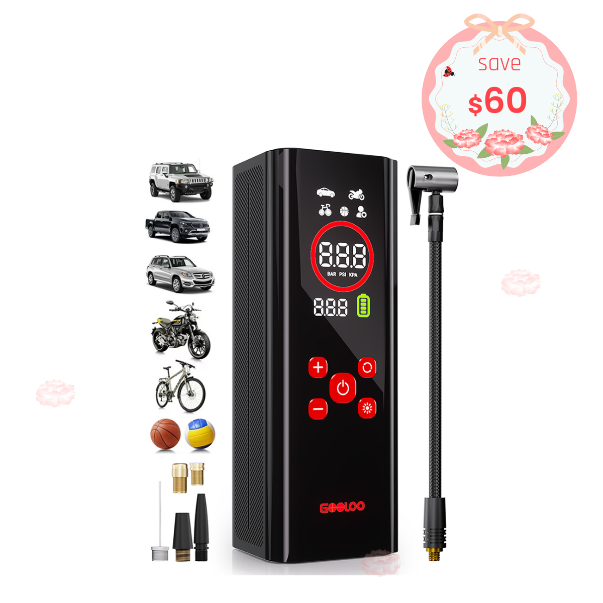 GOOLOO AP150 PRO Tire Inflator Portable Air Compressor