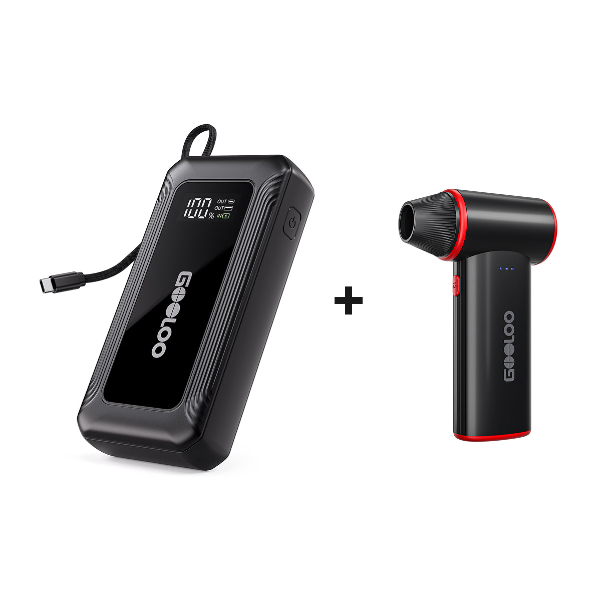 GOOLOO G7 Jump Starter with F3 Electric Air Duster