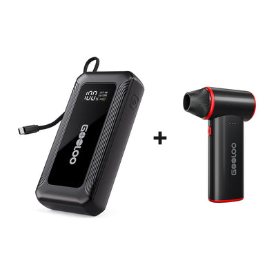 GOOLOO G7 Jump Starter with F3 Electric Air Duster