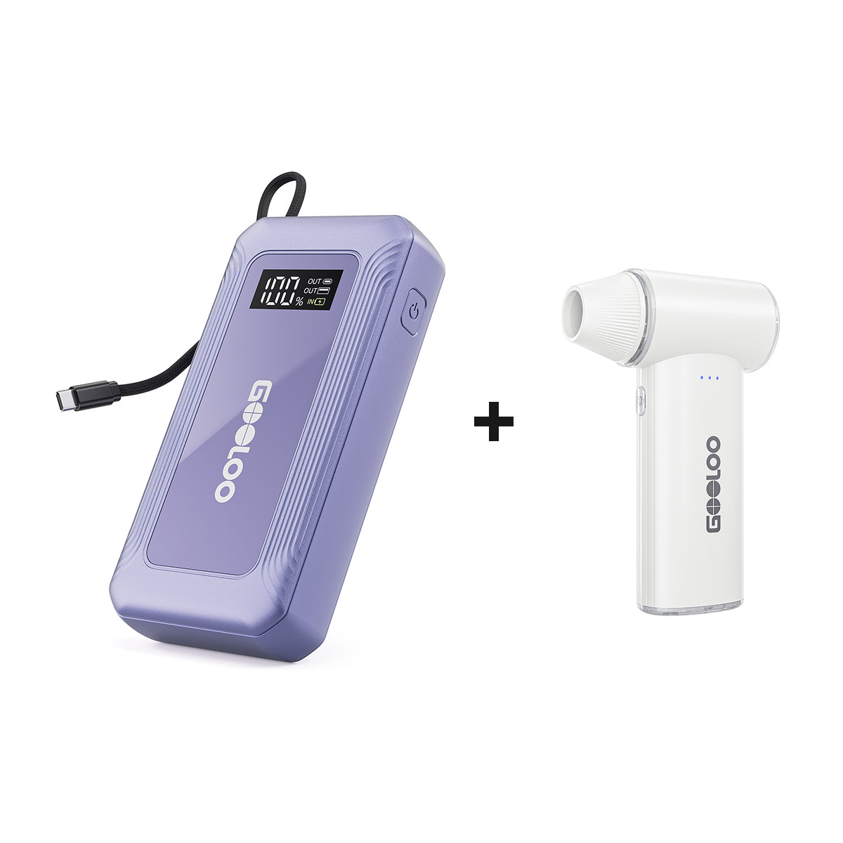 GOOLOO G7 Jump Starter with F3 Electric Air Duster
