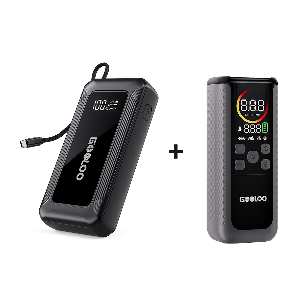 GOOLOO G7 Jump Starter with GT160 DUAL Tire Inflator