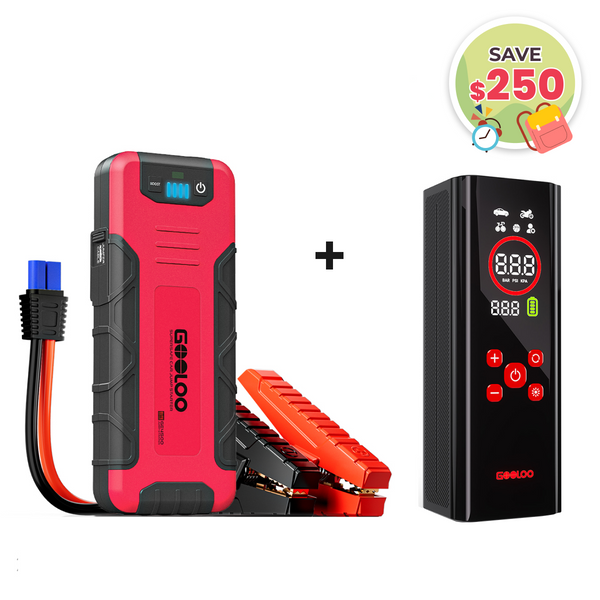 GOOLOO GE4500 Jump Starter with AP150 PRO Tire Inflator
