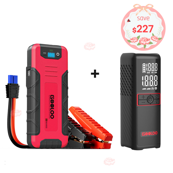 GOOLOO GE4500 Jump Starter with GT160 Tire Inflator