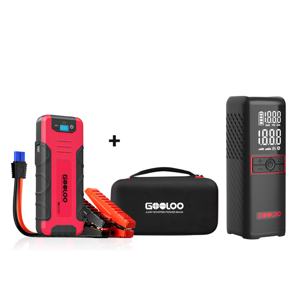 GOOLOO GE4500 Jump Starter+GT160 Tire Inflator+EVA Box