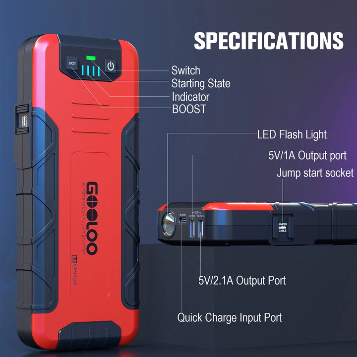 GOOLOO GE4500 Best Jump Box For Semi Trucks