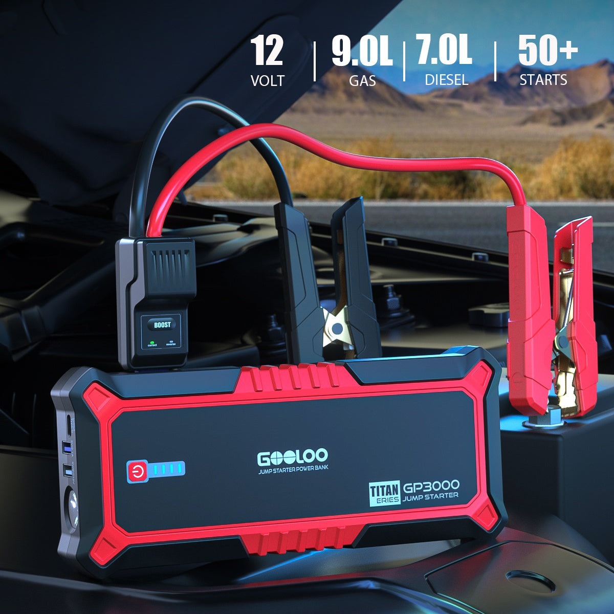 GOOLOO GP3000 Jump Starter For Diesel