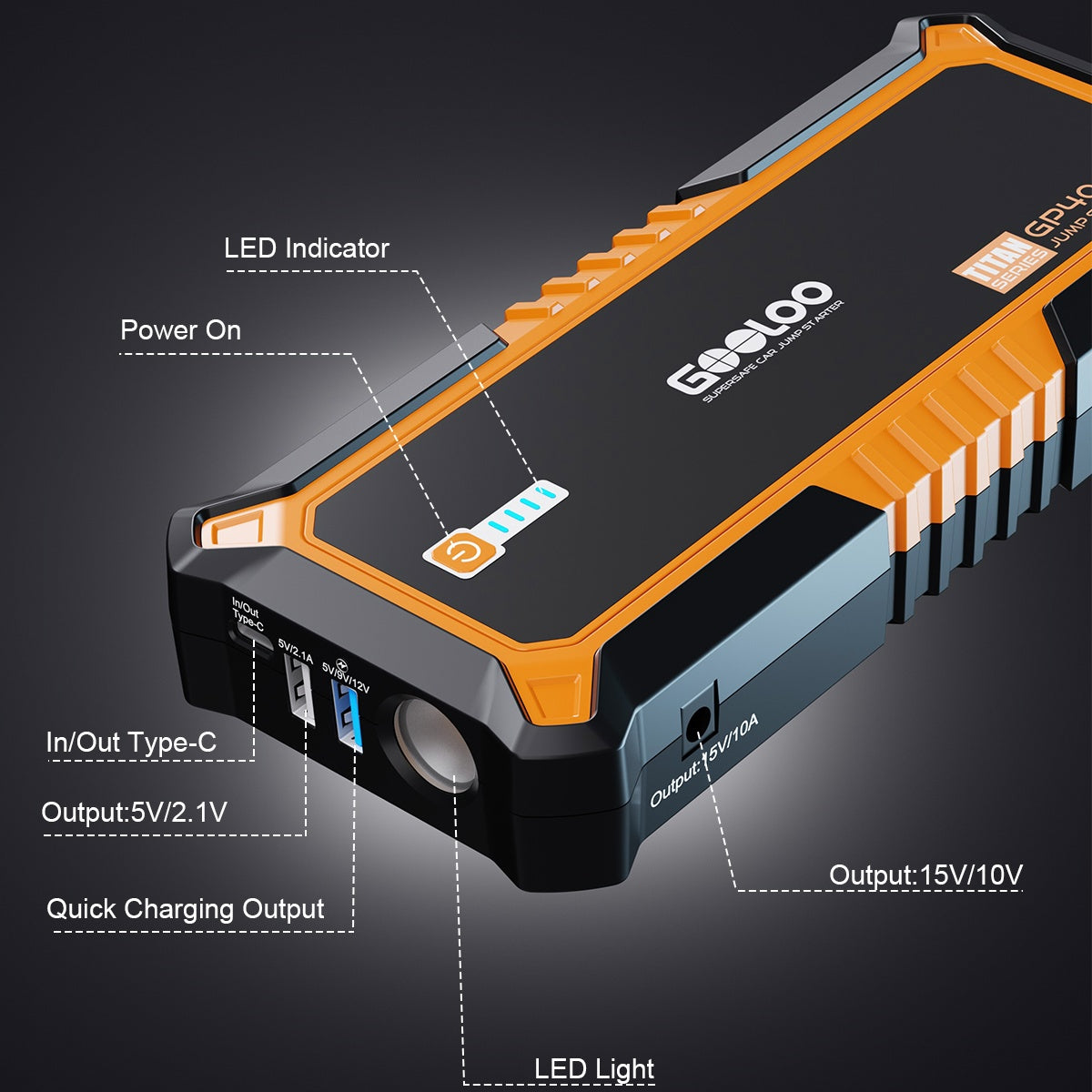 GOOLOO GP4000 Cheap Battery Jump Starter