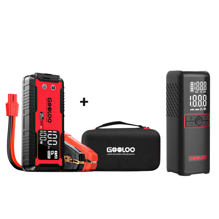 GOOLOO jump starter tool-free reset stranded