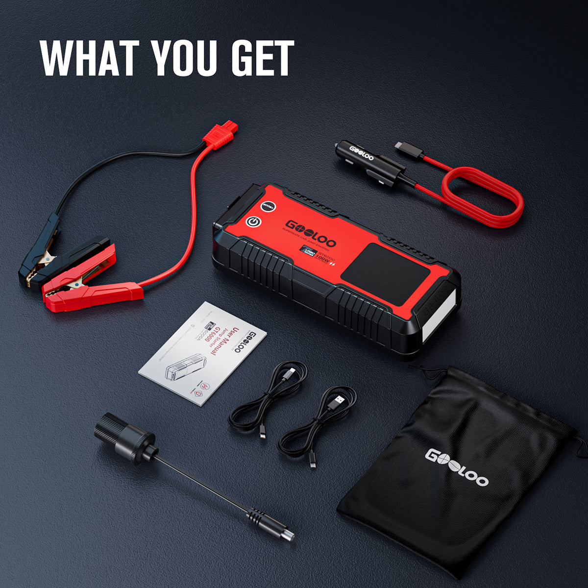 GOOLOO GT6000 Portable Car Battery Jump Starter