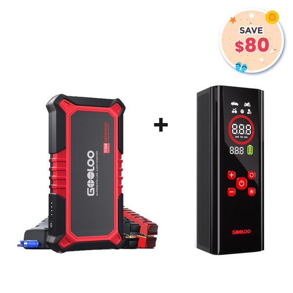 GOOLOO GP2000 Jump Starter with AP150 PRO Tire Inflator