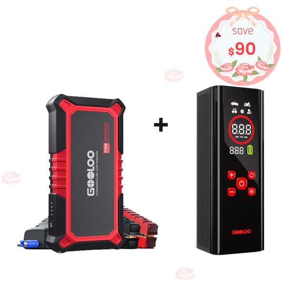 GOOLOO GP2000 Jump Starter with AP150 PRO Tire Inflator