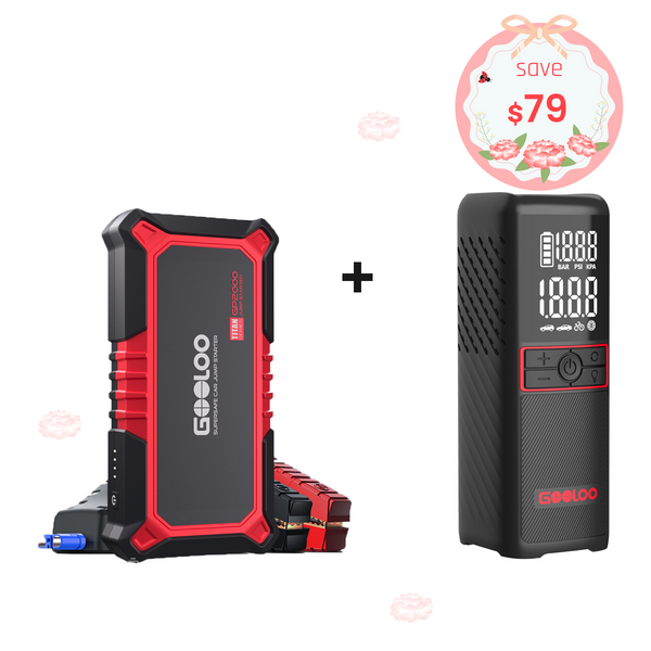 GOOLOO GP2000 Jump Starter with GT160 Tire Inflator