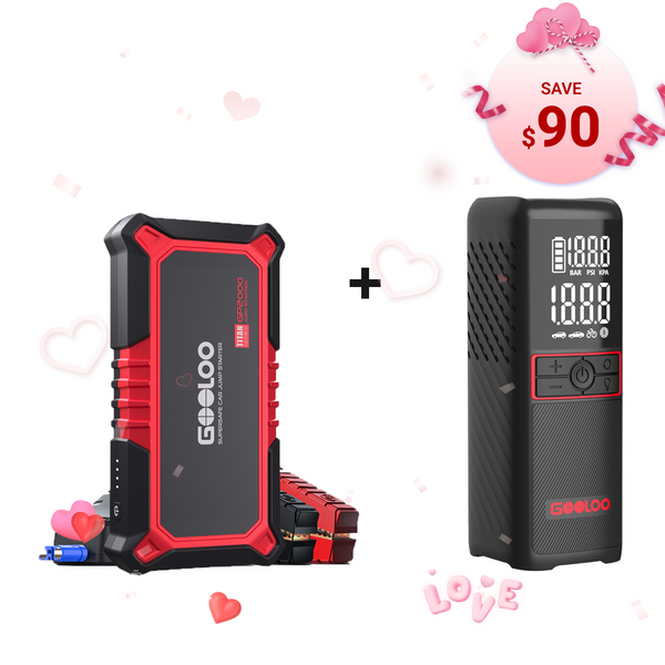 GOOLOO GP2000 Jump Starter with GT160 Tire Inflator