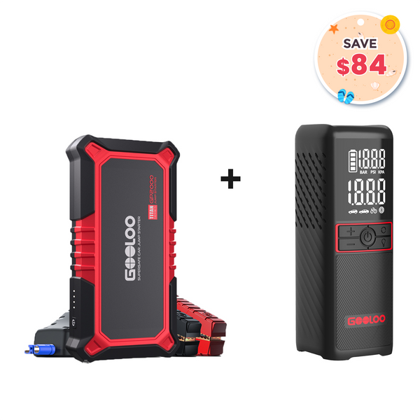 GOOLOO GP2000 Jump Starter with GT160 Tire Inflator